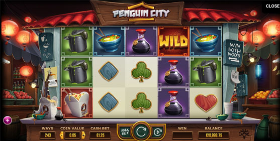 Penguin City Online Slot Reels
