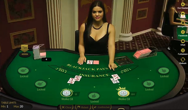 how to play live baccarat table